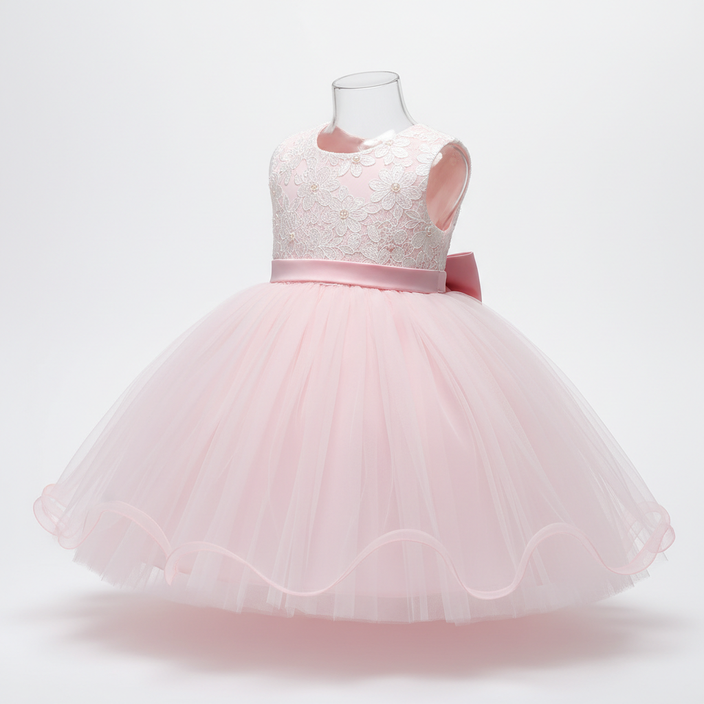 Robe princesse bébé rose clair MODA DORA