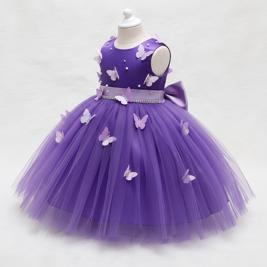 Robe princesse bébé violet MODA DORA
