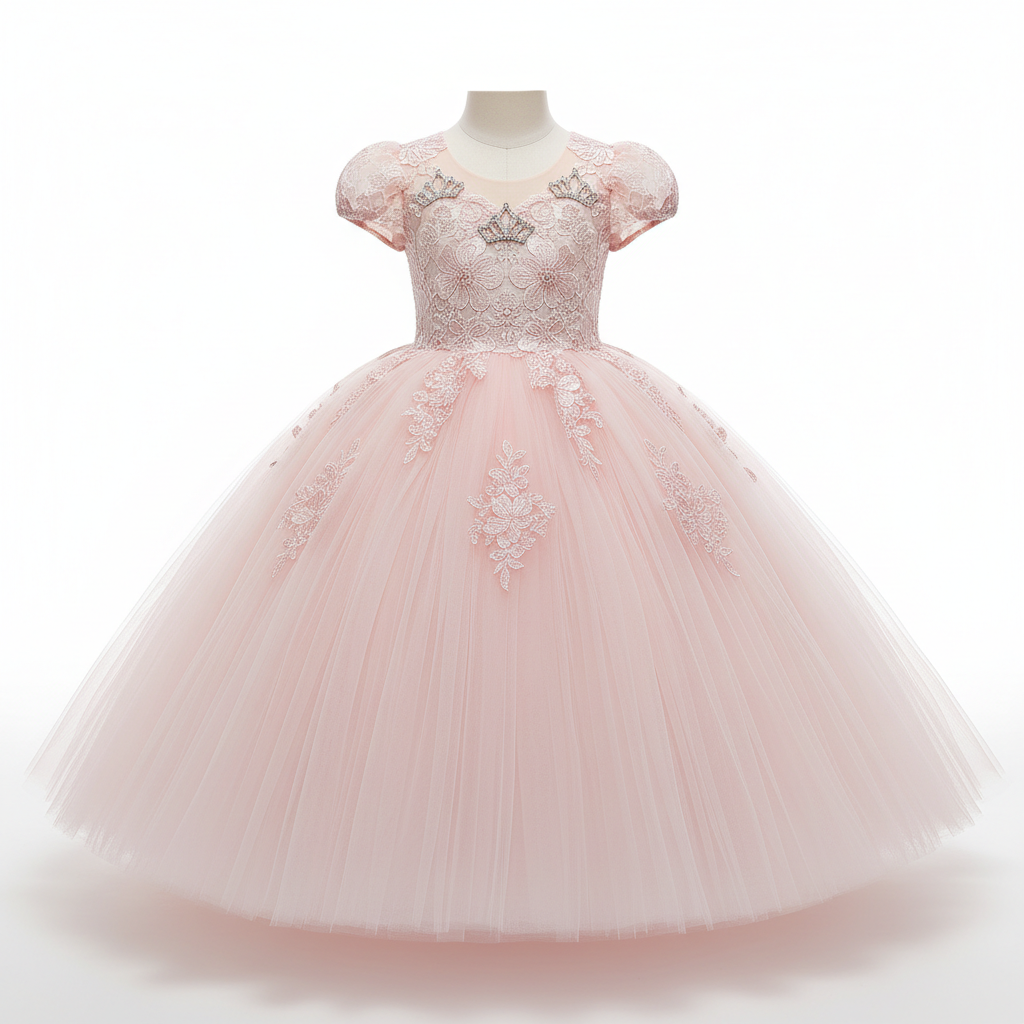 Robe princesse fille 1-13 ans rose clair MODA DORA