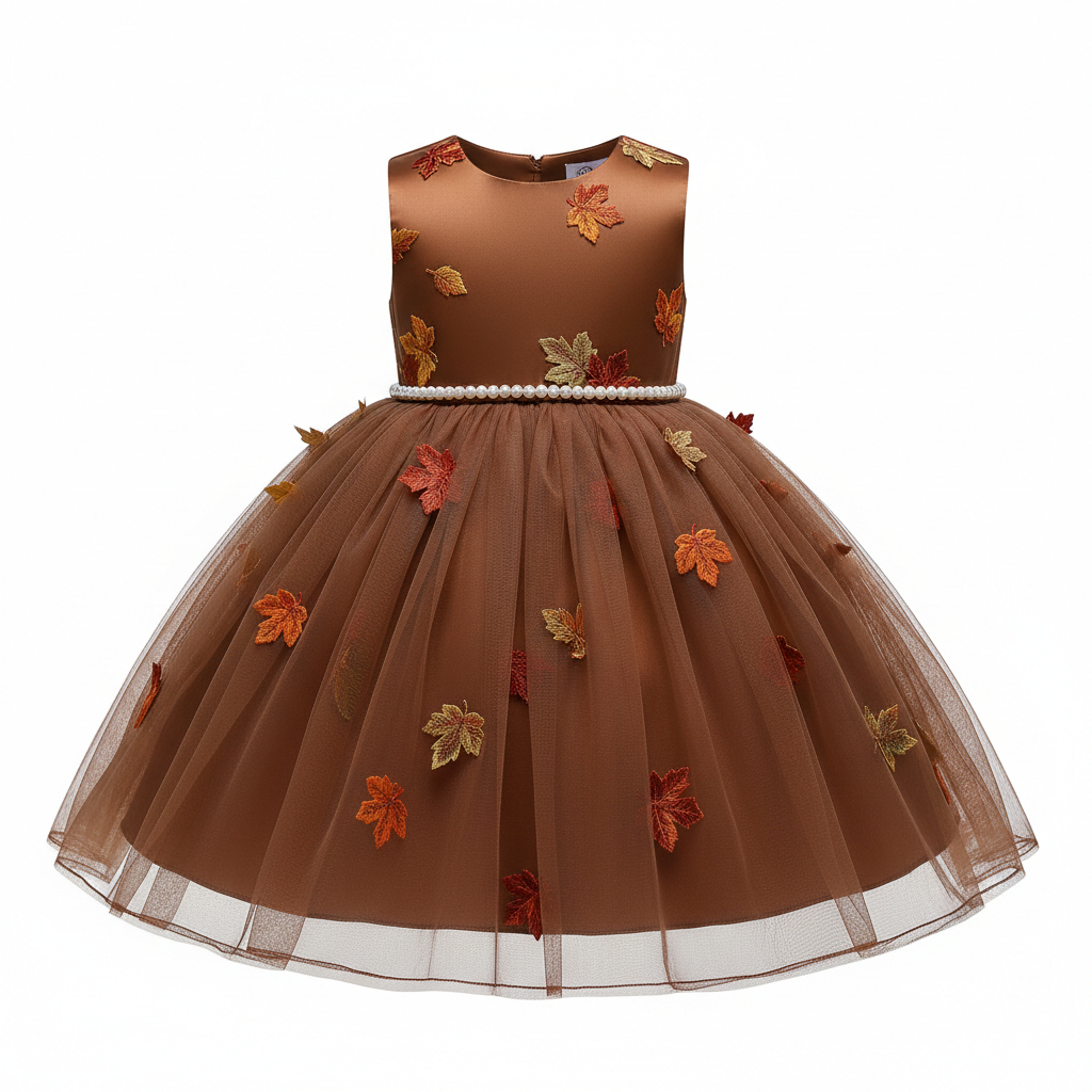 Robe princesse bébé châtain MODA DORA