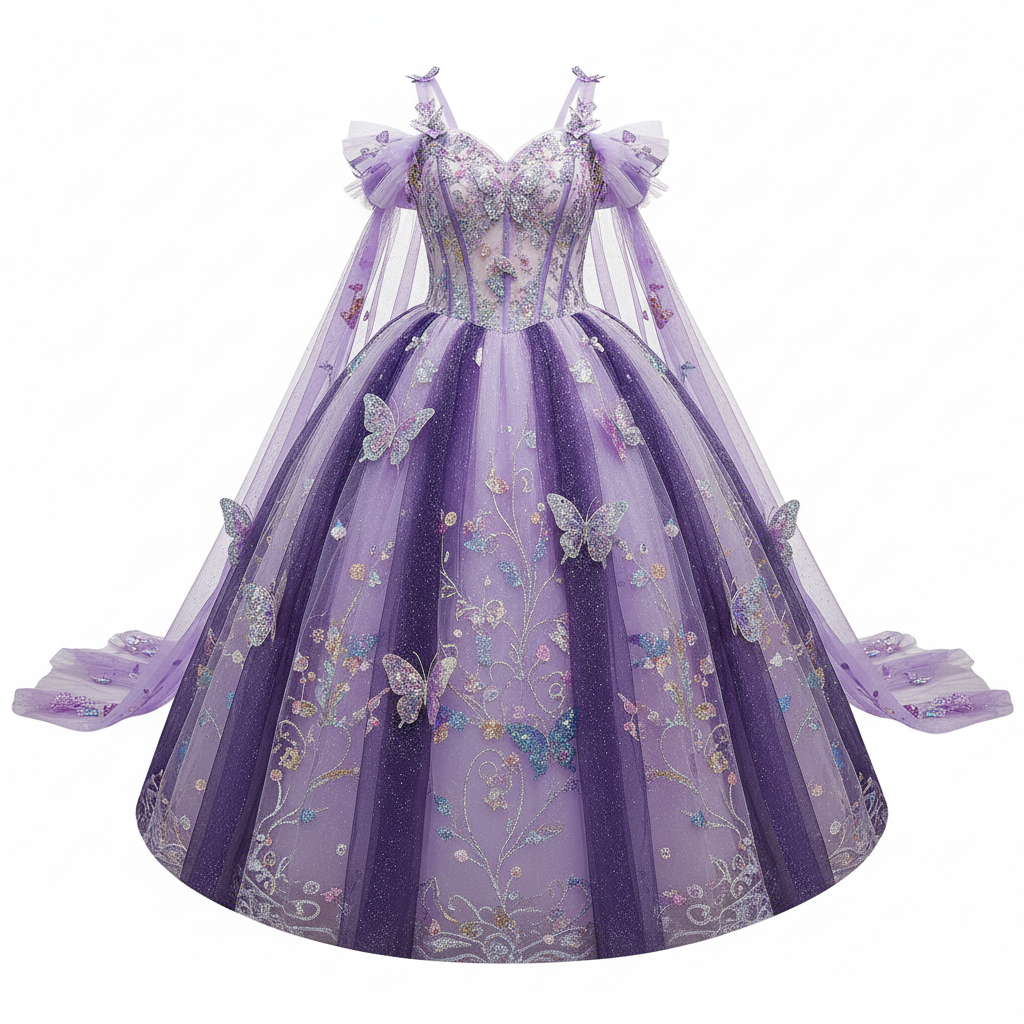 Robe princesse fille 1-13 ans violet MODA DORA